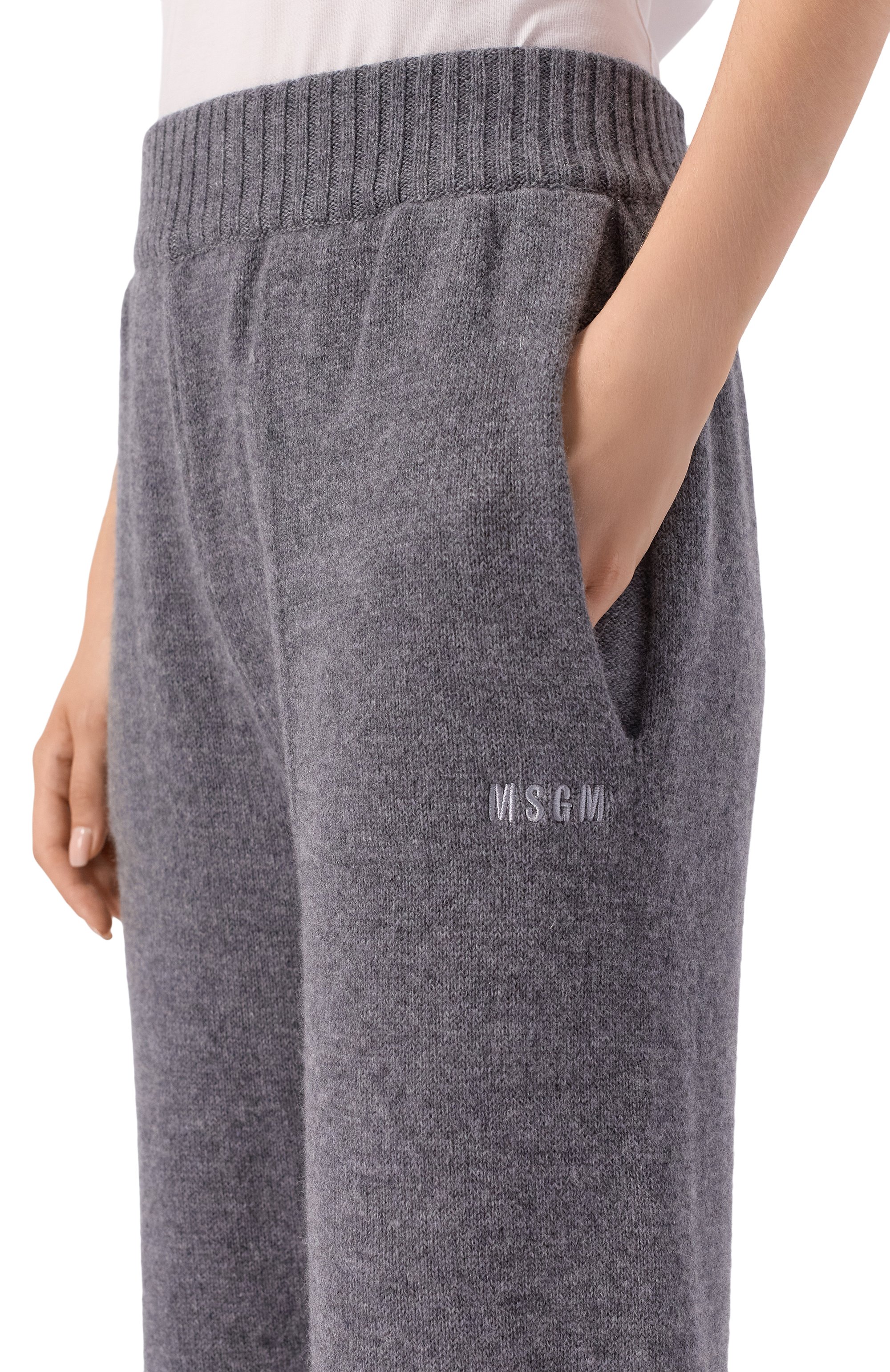 Джоггеры из шерсти и кашемира MSGM, арт. 3941MDP190/257785, фото 5