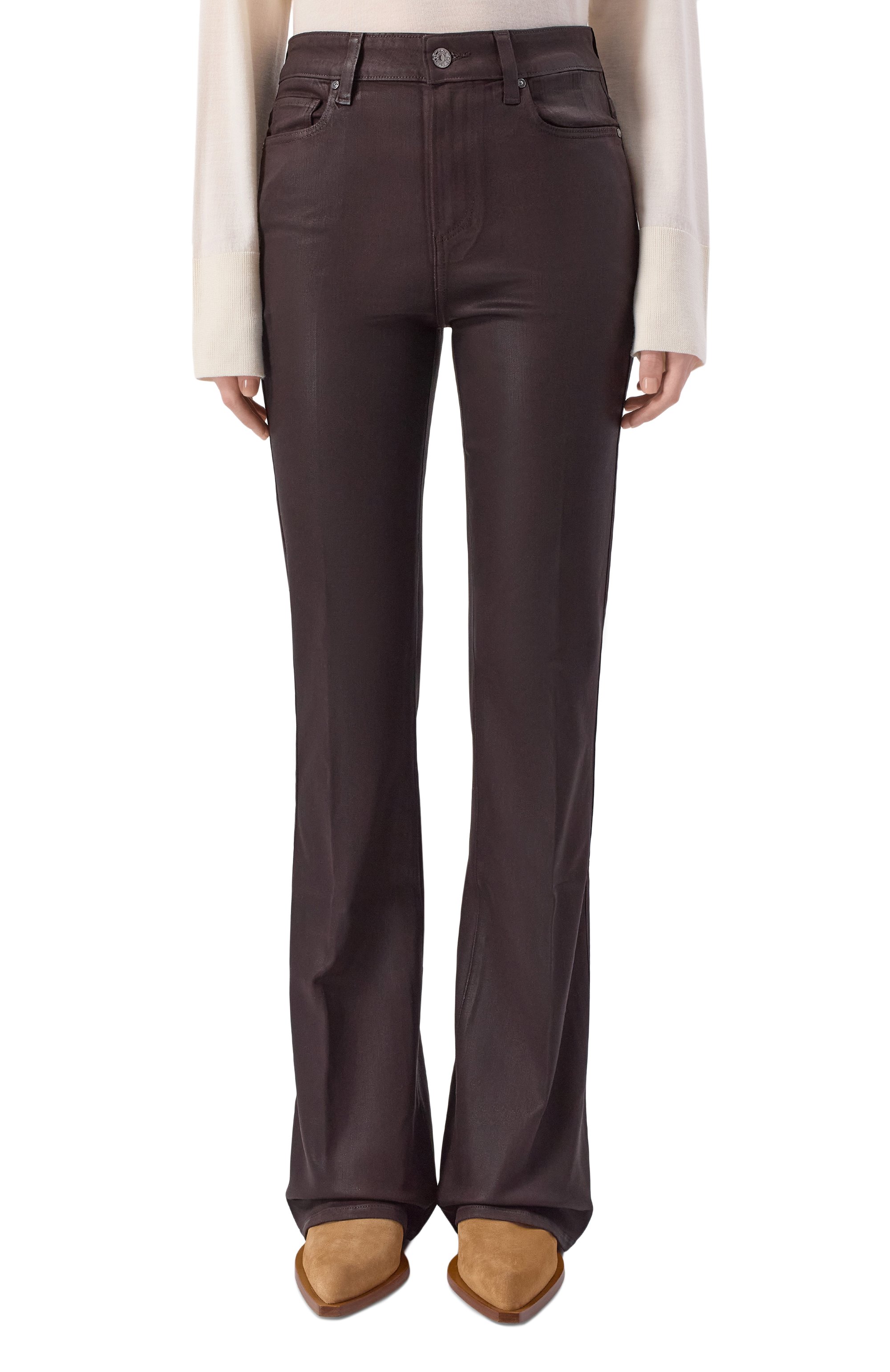 Джинсы laurel canyon PAIGE темно-коричневого цвета по цене 49250 руб., арт. 6114799-6498, фото 3 Джинсы laurel canyon PAIGE, арт. 6114799-6498, фото 3