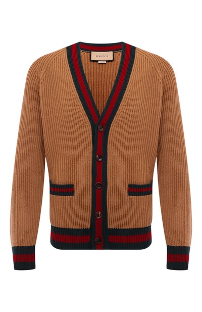 Мужской шерстяной кардиган GUCCI, арт. 763351/XKDNE