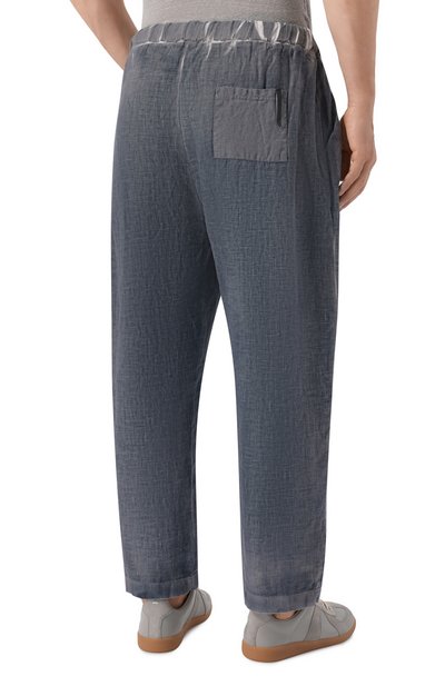 Льняные брюки NEVER ENOUGH темно-серого цвета по цене 42450 руб., арт. 2B5M272-446/MPA058 SH 0, фото 4 Льняные брюки NEVER ENOUGH, арт. 2B5M272-446/MPA058 SH 0, фото 4