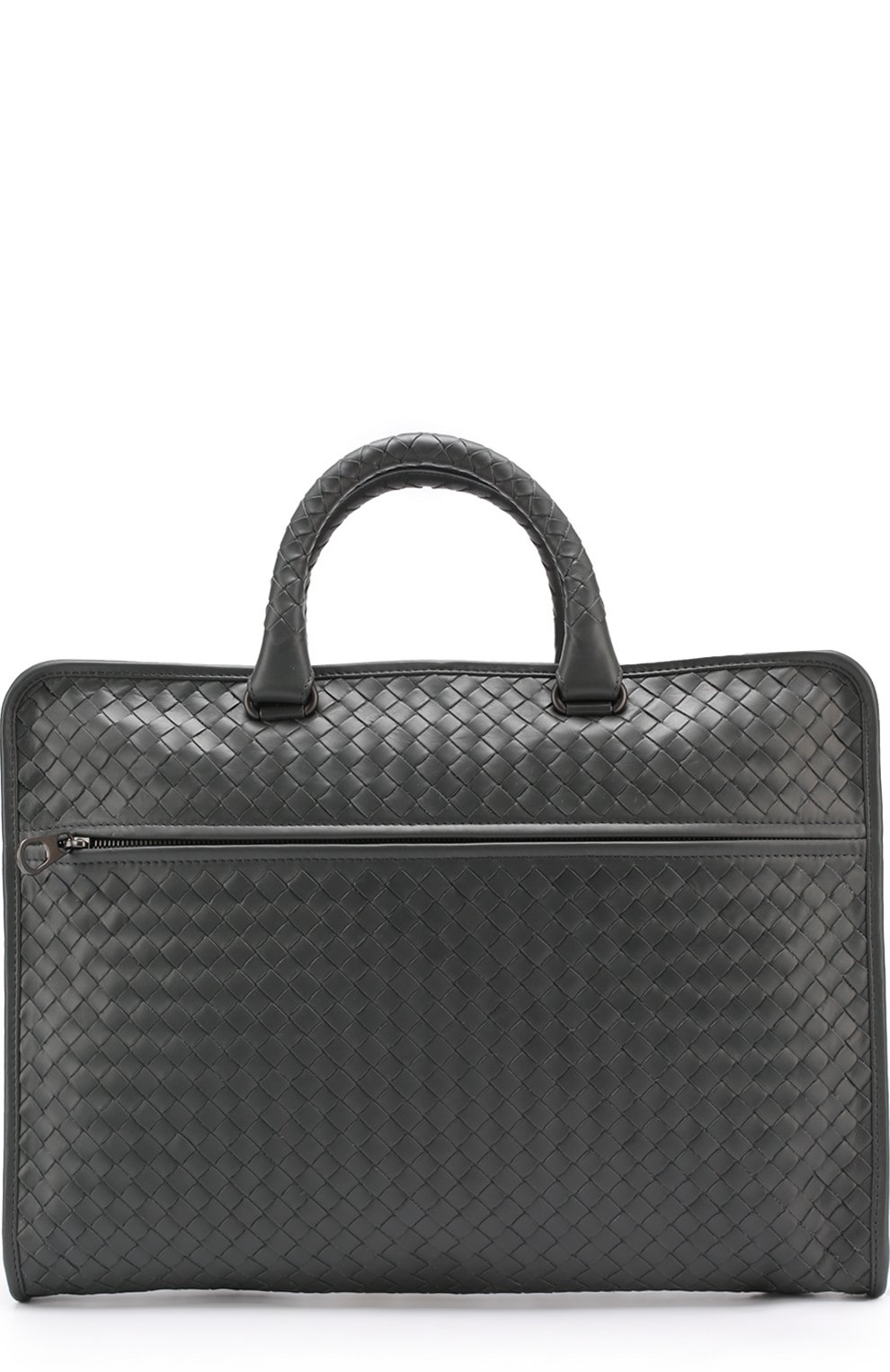 Кожаный портфель BOTTEGA VENETA серого цвета по цене 235000 руб., арт. 248395/VQ131, фото 1 Кожаный портфель BOTTEGA VENETA, арт. 248395/VQ131, фото 1