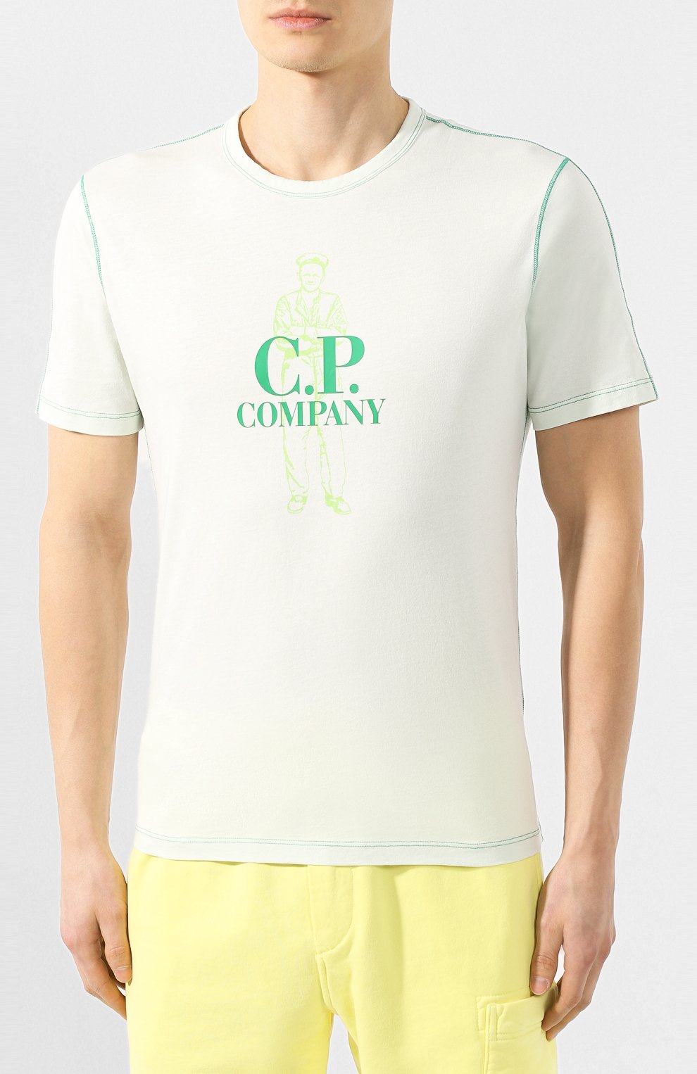 Хлопковая футболка C.P. COMPANY, арт. 08CMTS143A-005100W, фото 3