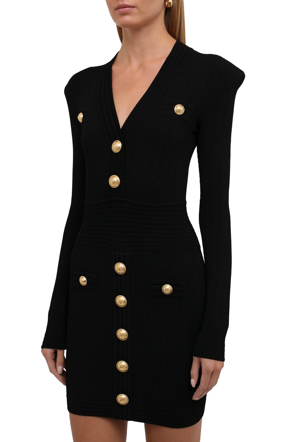 Платье из вискозы BALMAIN, арт. WF1R8060/K211, фото 3