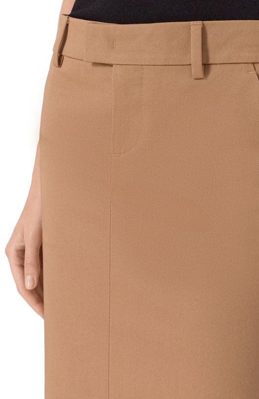 Хлопковая юбка Armarium ARMFWSK03/DR01 Бежевый  ARMFWSK03/DR01 Фото 5