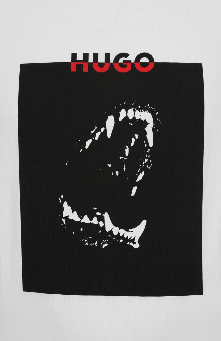 Хлопковая футболка HUGO, арт. 50542734, фото 1