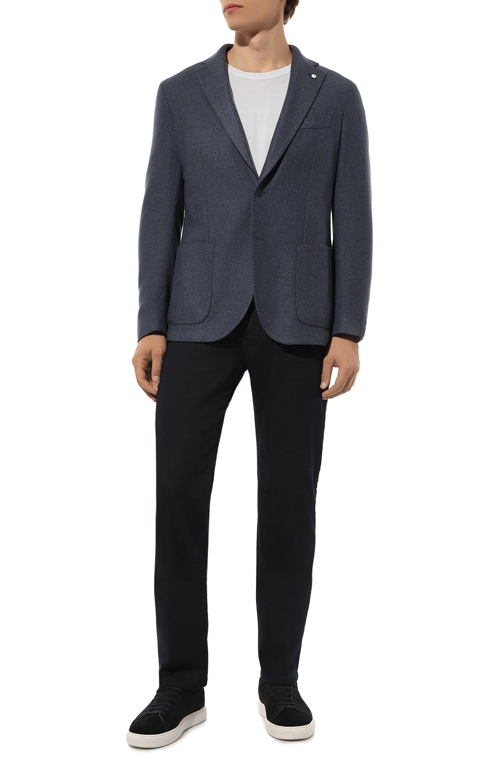 Шерстяной пиджак L.B.M. 1911 темно-синего цвета по цене 95050 руб., арт. 2887/45522, фото 3 Шерстяной пиджак L.B.M. 1911, арт. 2887/45522, фото 3
