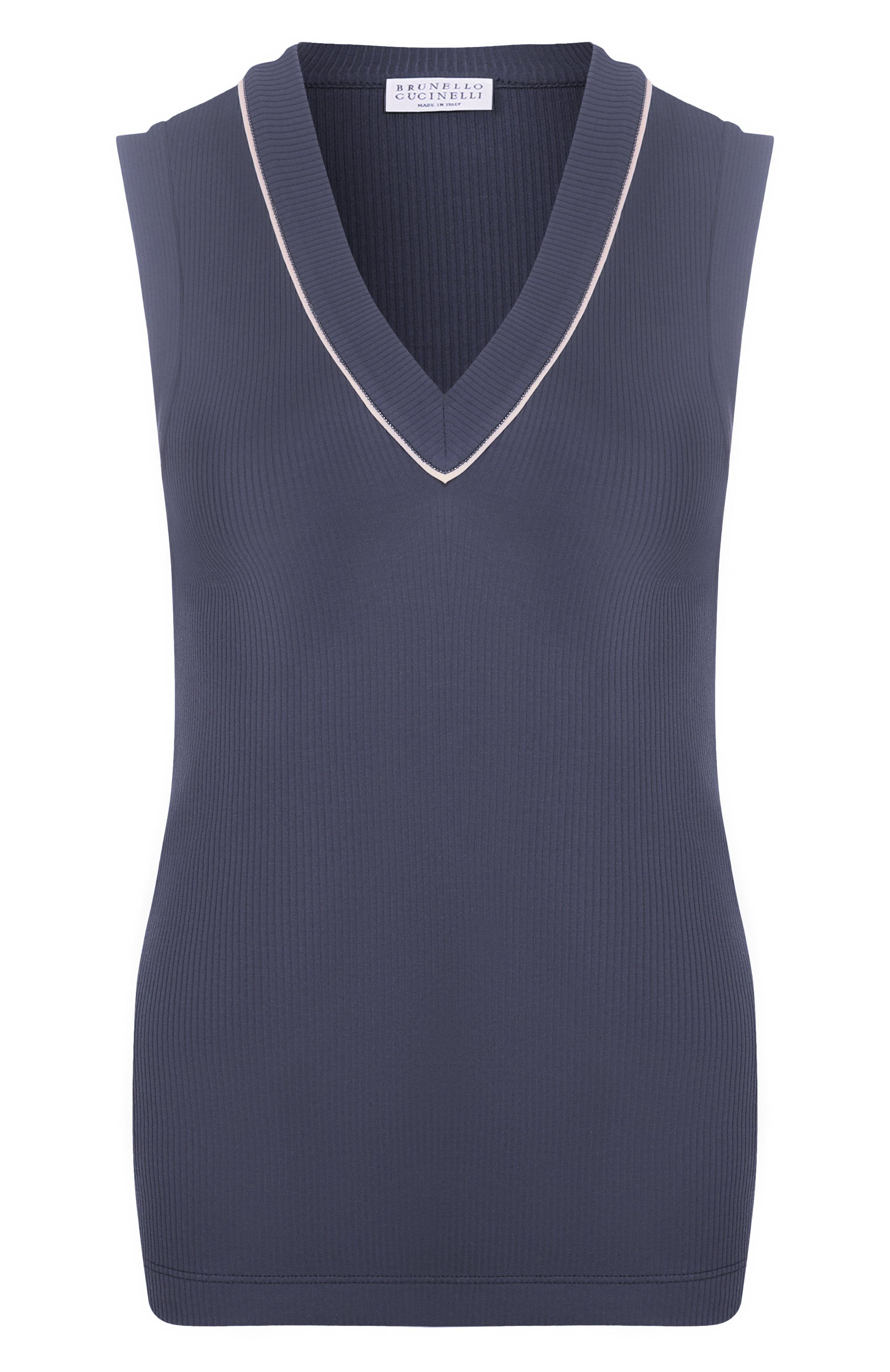 Хлопковый топ BRUNELLO CUCINELLI, арт. MG902FP312, фото 1