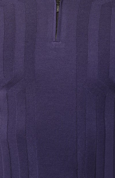 Поло из шерсти и шелка ZILLI, арт. KZP001M0230VCRS00, фото 5