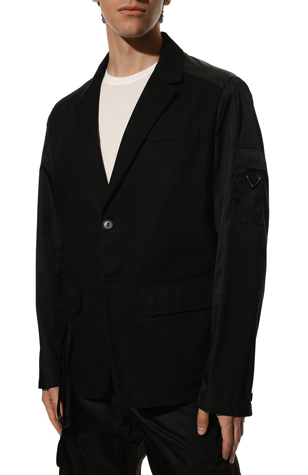 Хлопковый пиджак PRADA, арт. SD134-10GL-F0002-221, фото 3