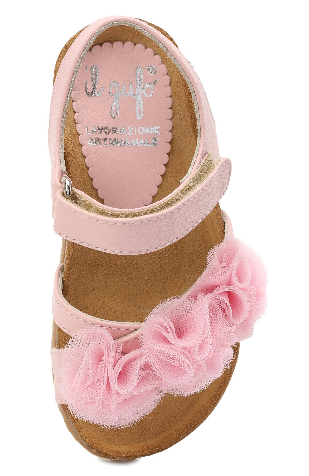 Кожаные сандалии IL GUFO розового цвета по цене 19050 руб., арт. G539/VITELL0 NAPPAC0L0RS/23-26, фото 4 Кожаные сандалии IL GUFO, арт. G539/VITELL0 NAPPAC0L0RS/23-26, фото 4