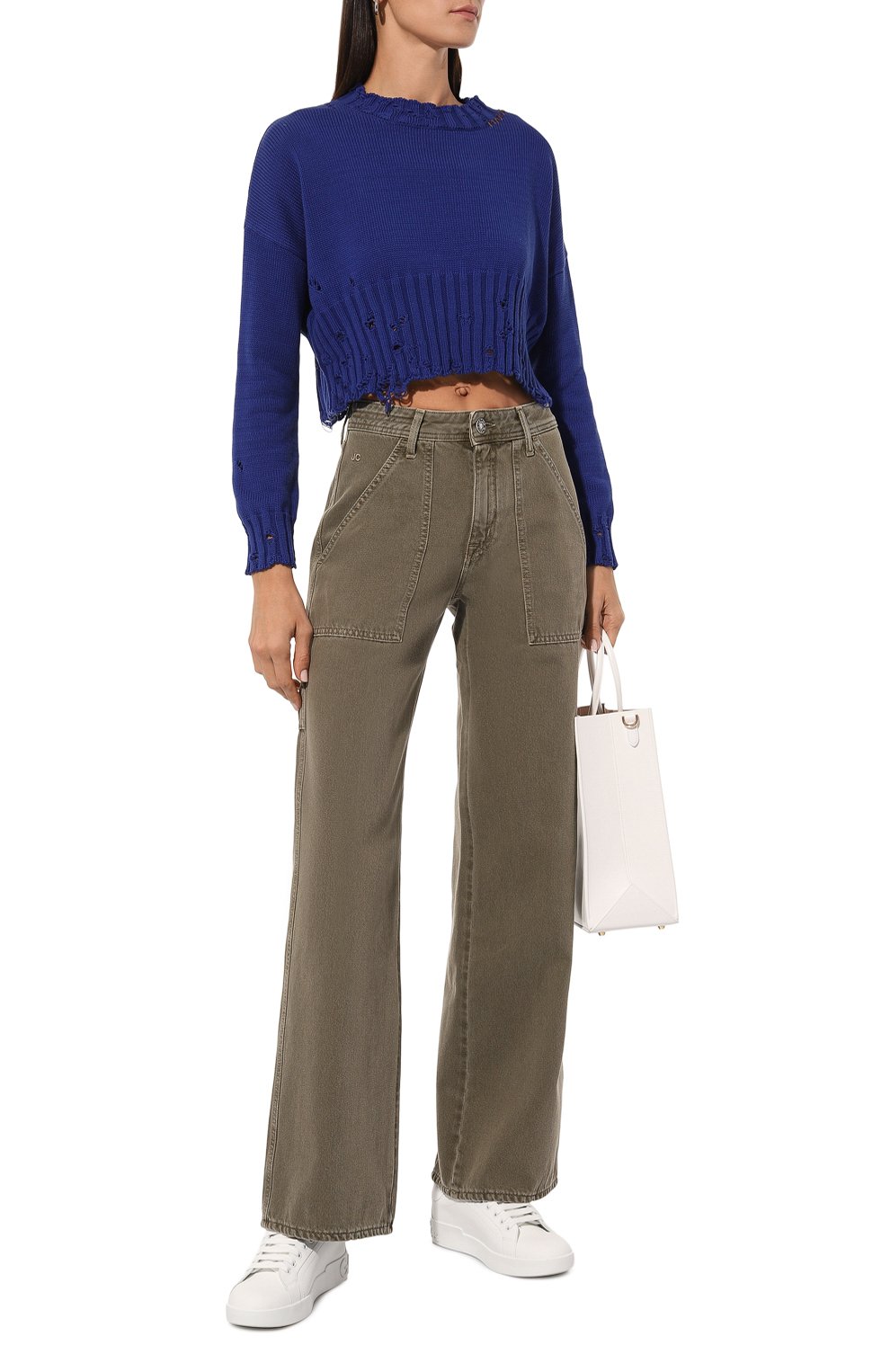 Хлопковый свитер MARNI, арт. GCMD0276A1/UFC652, фото 2