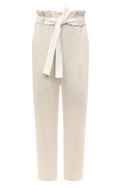 Женские хлопковые брюки BRUNELLO CUCINELLI, арт. MP827P7374