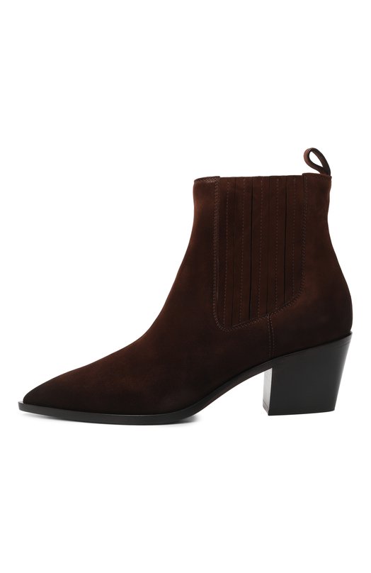 Замшевые ботильоны Santoni WT0G71799BJ2NAEA Коричневый  WT0G71799BJ2NAEA Фото 4