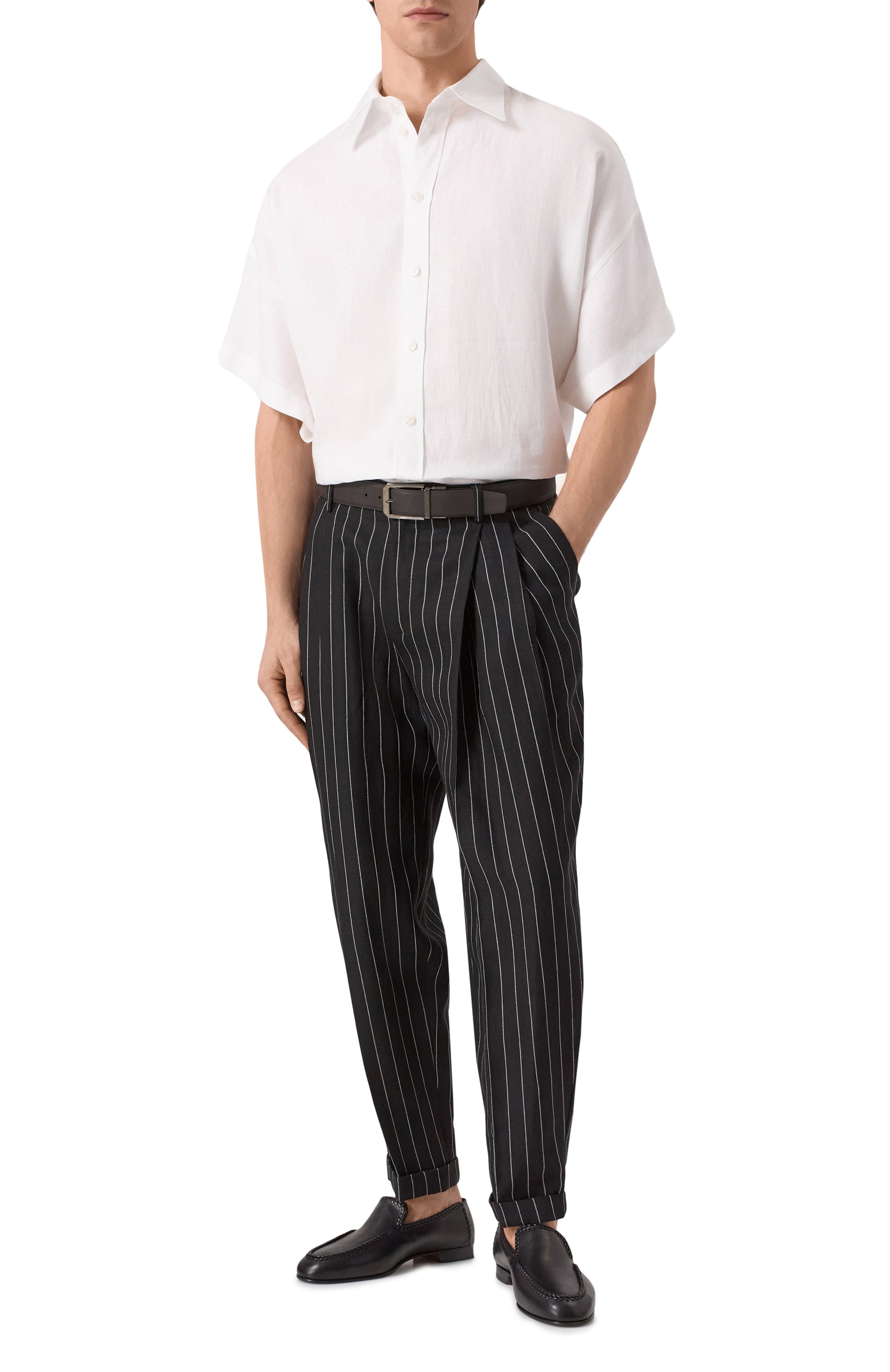 Льняная рубашка DOLCE & GABBANA, арт. G5NE4T/FU4JB, фото 2