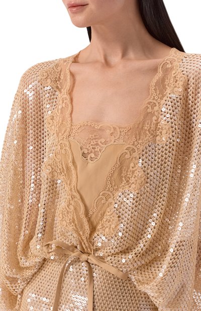 Платье с отделкой пайетками ELIE SAAB, арт. D1046NR26/TUL03, фото 4