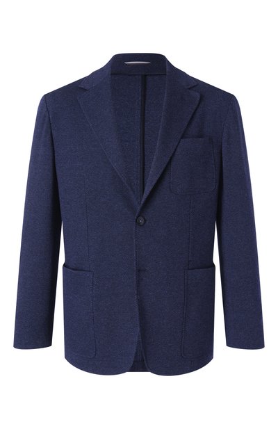 Мужской пиджак из шерсти и хлопка CANALI, арт. J0147/JI02710