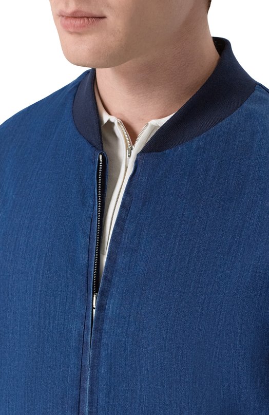 Джинсовый бомбер MVST M26.CSM.0402/T38BL Синий  M26.CSM.0402/T38BL Фото 5