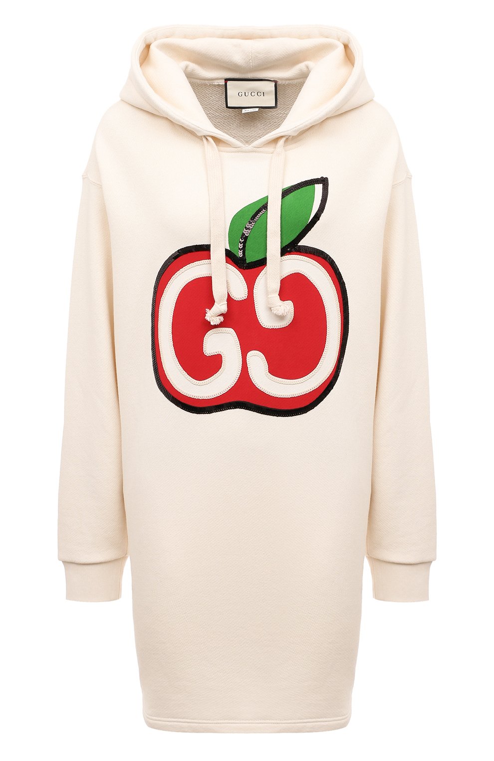 Хлопковое платье GUCCI бежевого цвета по цене 158400 руб., арт. 610127 XJCCK, фото 1 Хлопковое платье GUCCI, арт. 610127 XJCCK, фото 1