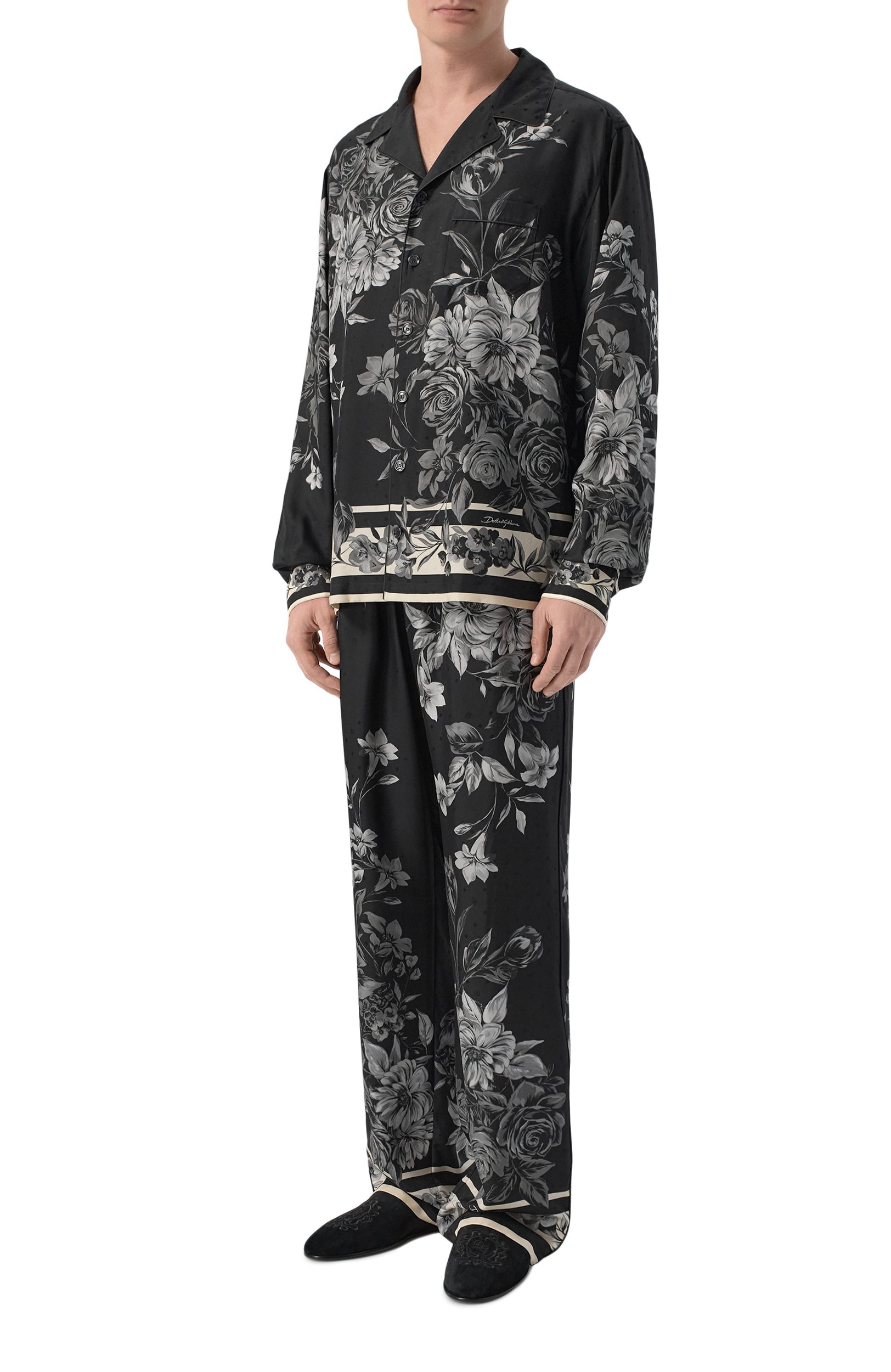 Замшевые домашние туфли DOLCE & GABBANA, арт. A80635/A3M52, фото 2