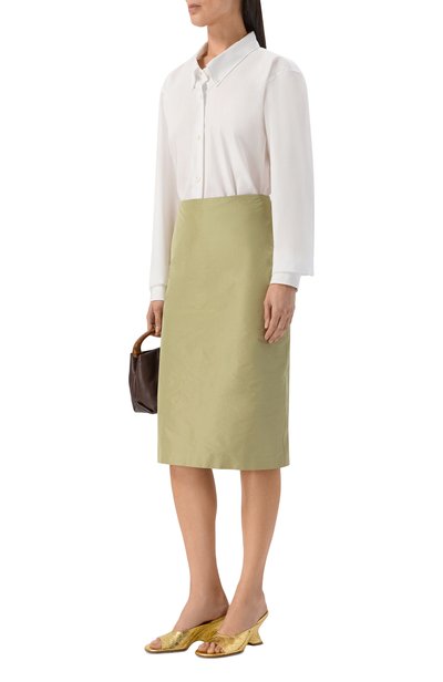Хлопковая рубашка DRIES VAN NOTEN белого цвета по цене 56350 руб., арт. 130703/4314, фото 2 Хлопковая рубашка DRIES VAN NOTEN, арт. 130703/4314, фото 2