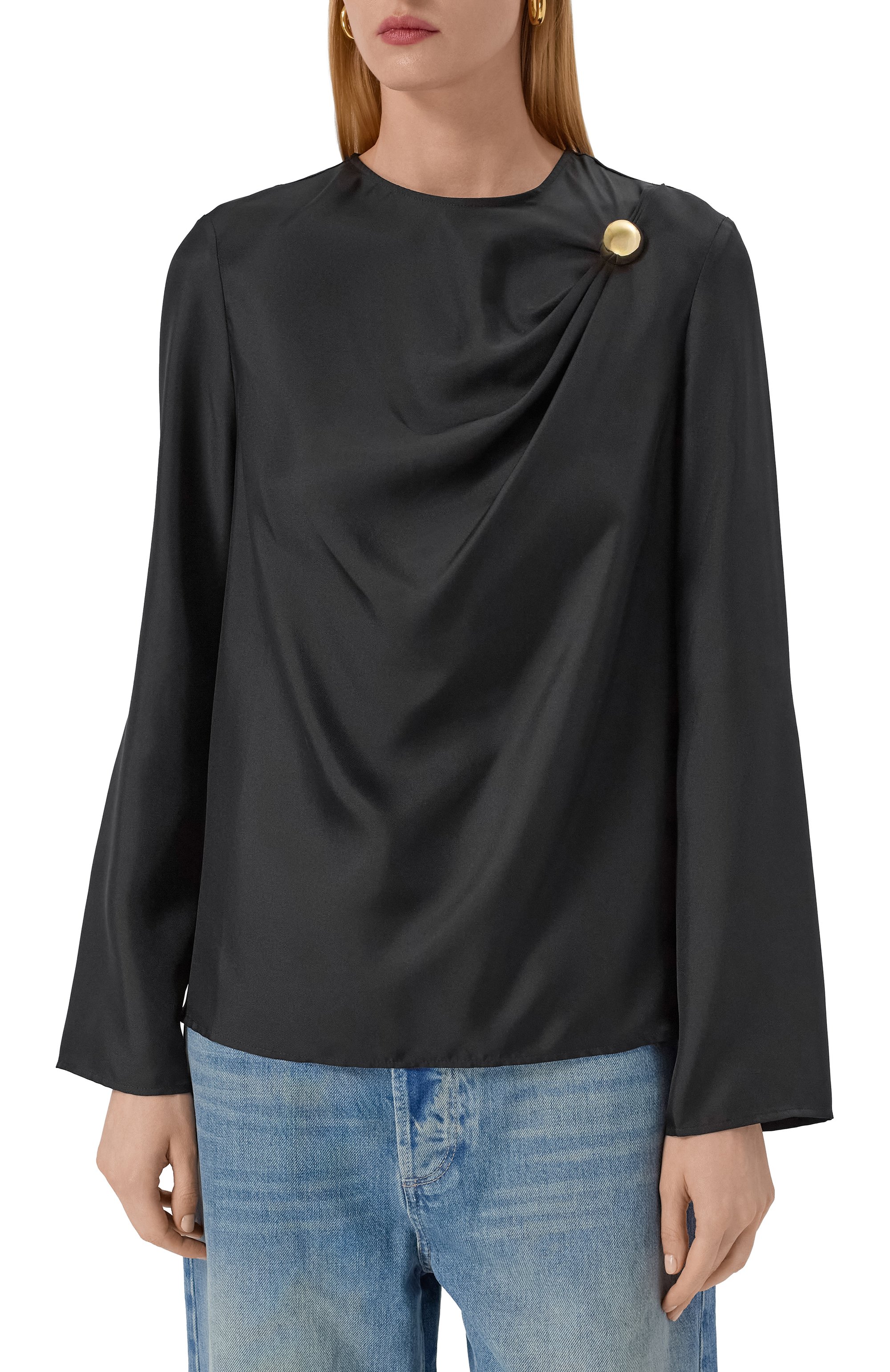 Шелковая блузка LOULOU DE SAISON, арт. AZAE, фото 3