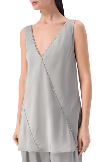 Атласный топ JIL SANDER, арт. J01NC0176/J65022, фото 3