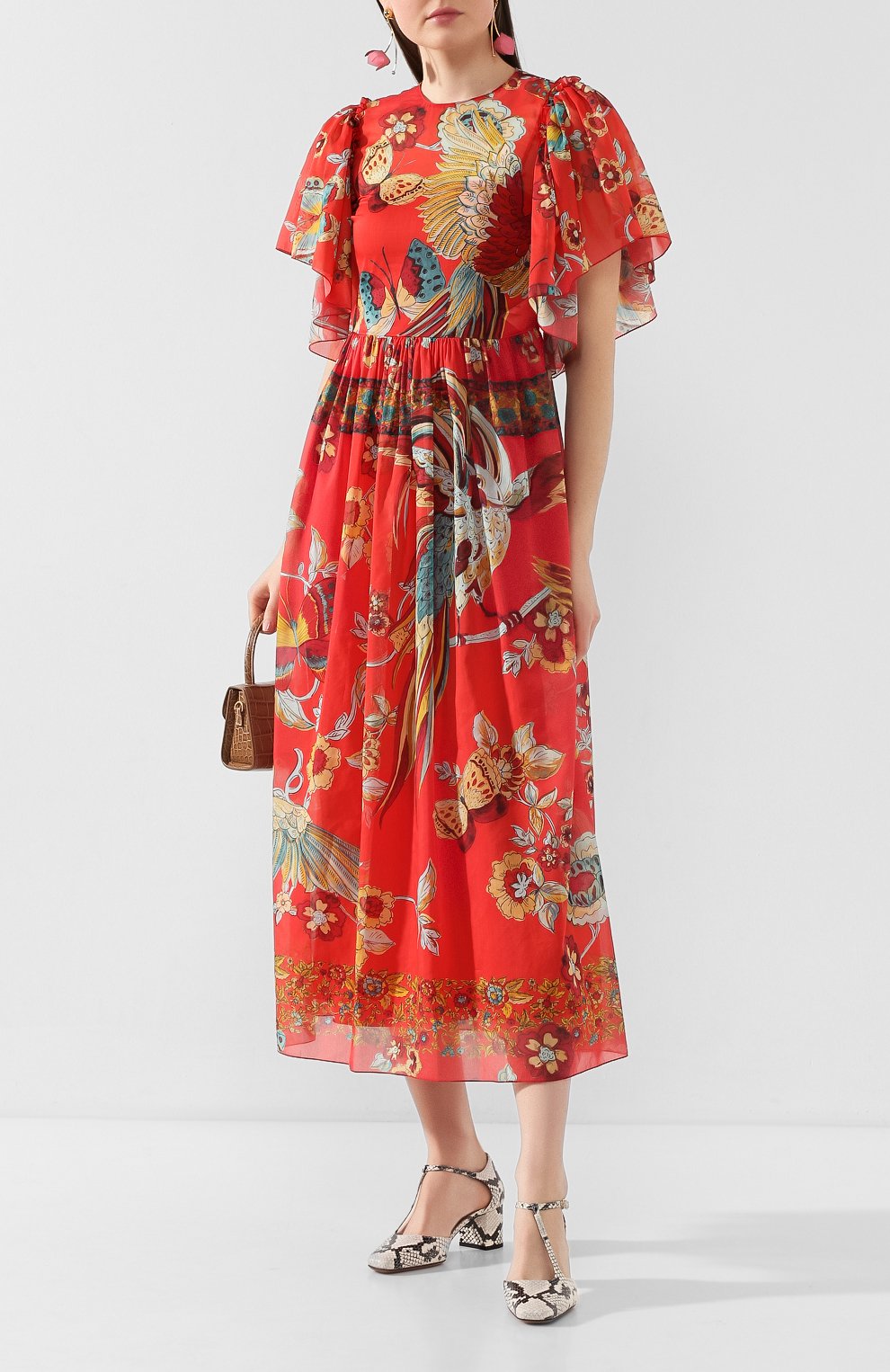 Платье из смеси хлопка и шелка REDVALENTINO, арт. TR0VAP65/503, фото 2