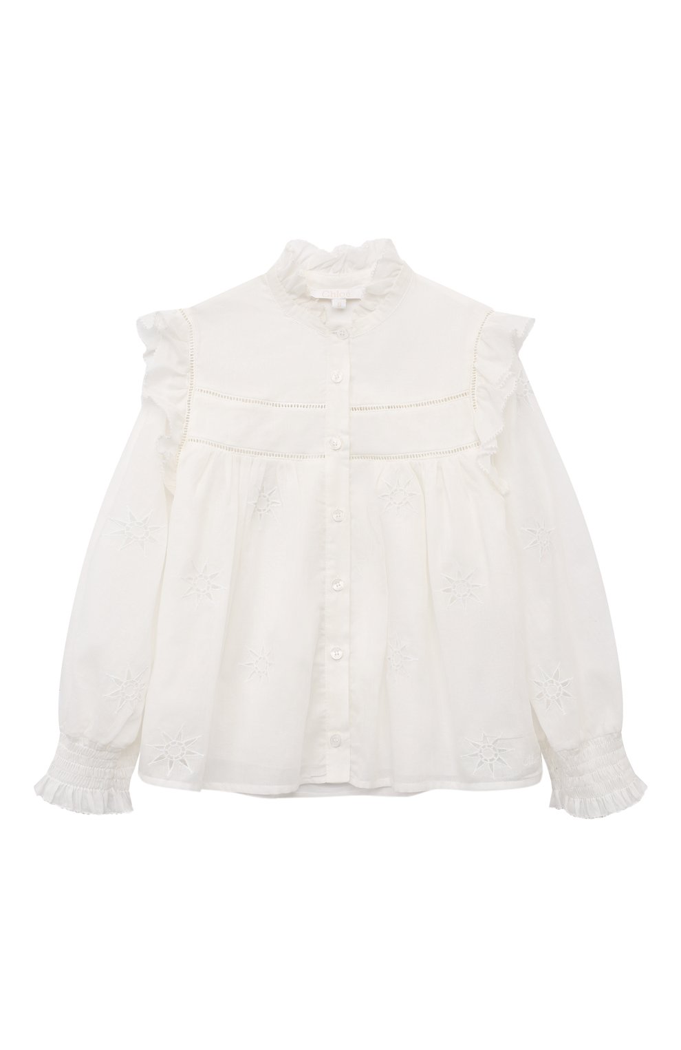 Хлопковая блузка CHLOÉ, арт. C20197/6A-12A, фото 1