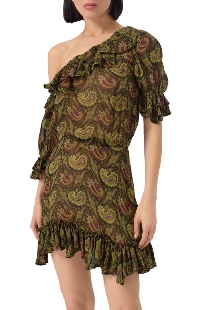 Платье из вискозы SAINT LAURENT, арт. 815701/Y4K95, фото 3