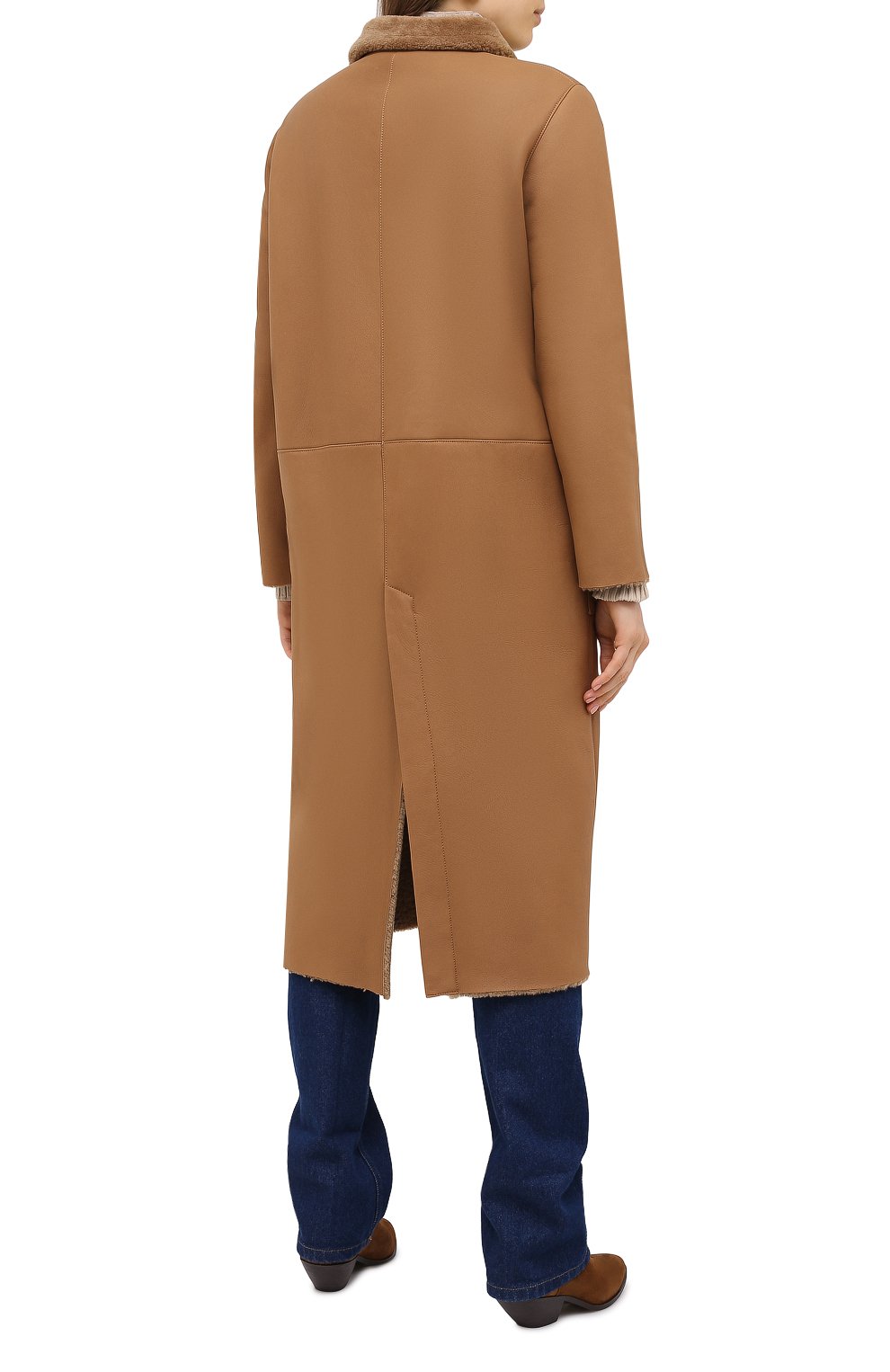 Дубленка INES&MARECHAL коричневого цвета по цене 454000 руб., арт. HUSSARD, фото 5 Дубленка INES&MARECHAL, арт. HUSSARD, фото 5