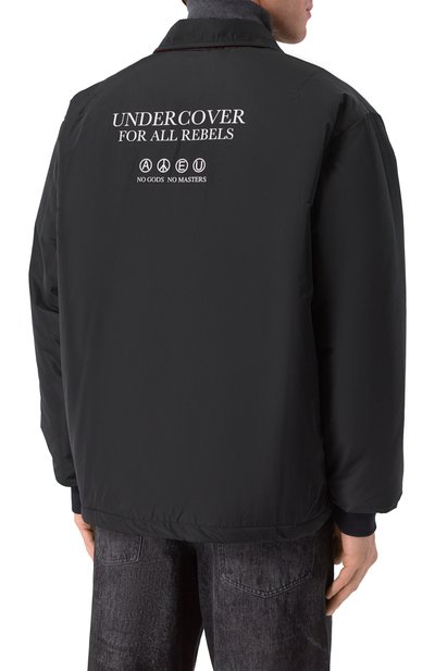 Утепленная куртка-рубашка UNDERCOVER черного цвета по цене 88600 руб., арт. UP2E4206, фото 4 Утепленная куртка-рубашка UNDERCOVER, арт. UP2E4206, фото 4
