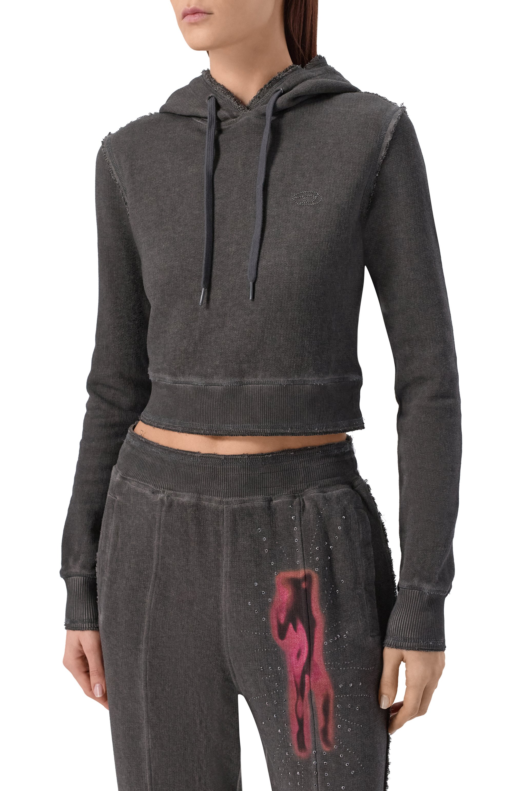 Хлопковое худи DIESEL, арт. A20989/0DCCD, фото 3