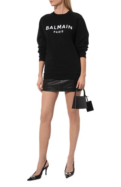 Хлопковый свитшот BALMAIN, арт. WF1JQ000/B044, фото 2