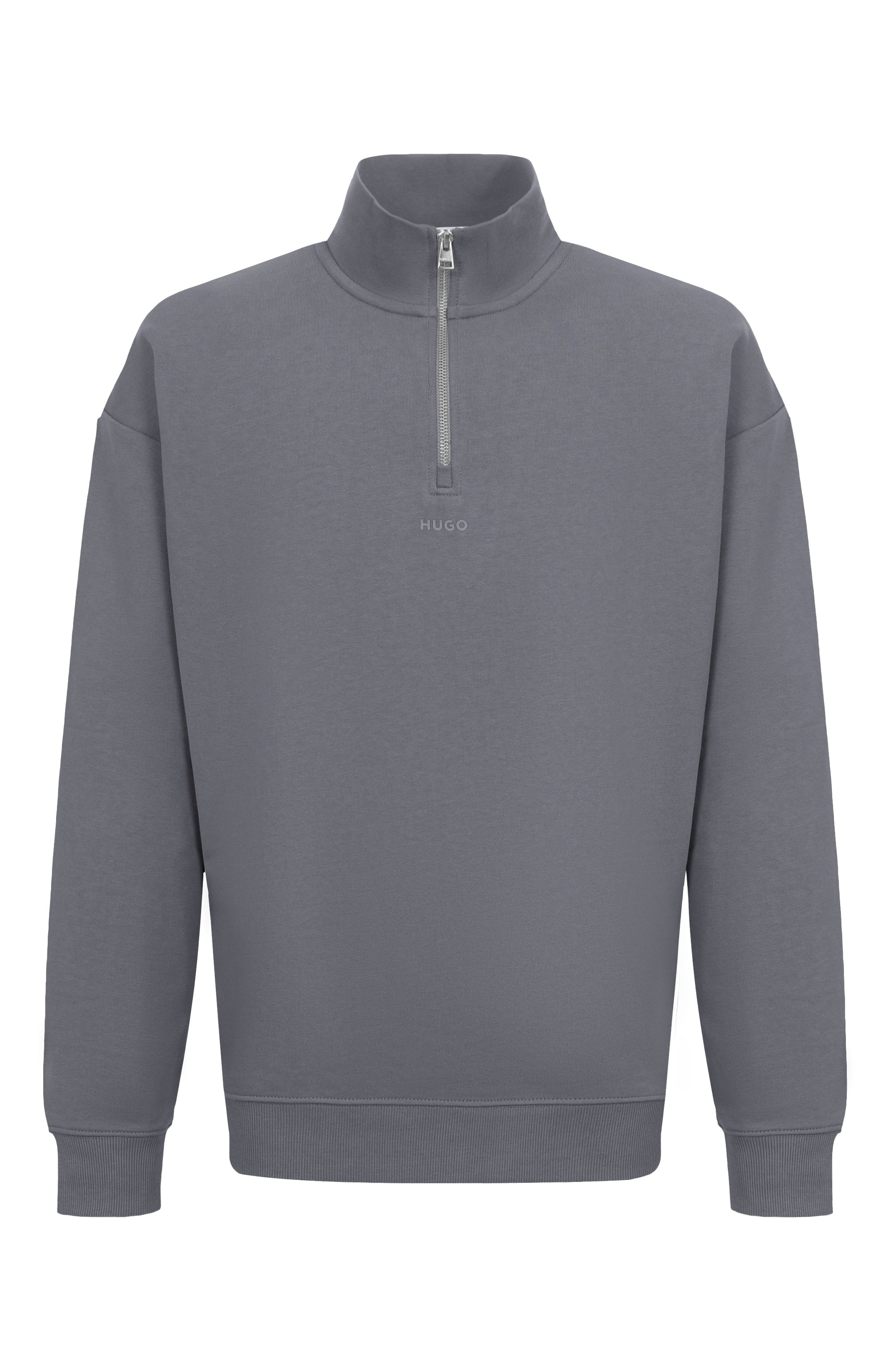 Хлопковый анорак HUGO серого цвета по цене 13600 руб., арт. 50525881, фото 1 Хлопковый анорак HUGO, арт. 50525881, фото 1