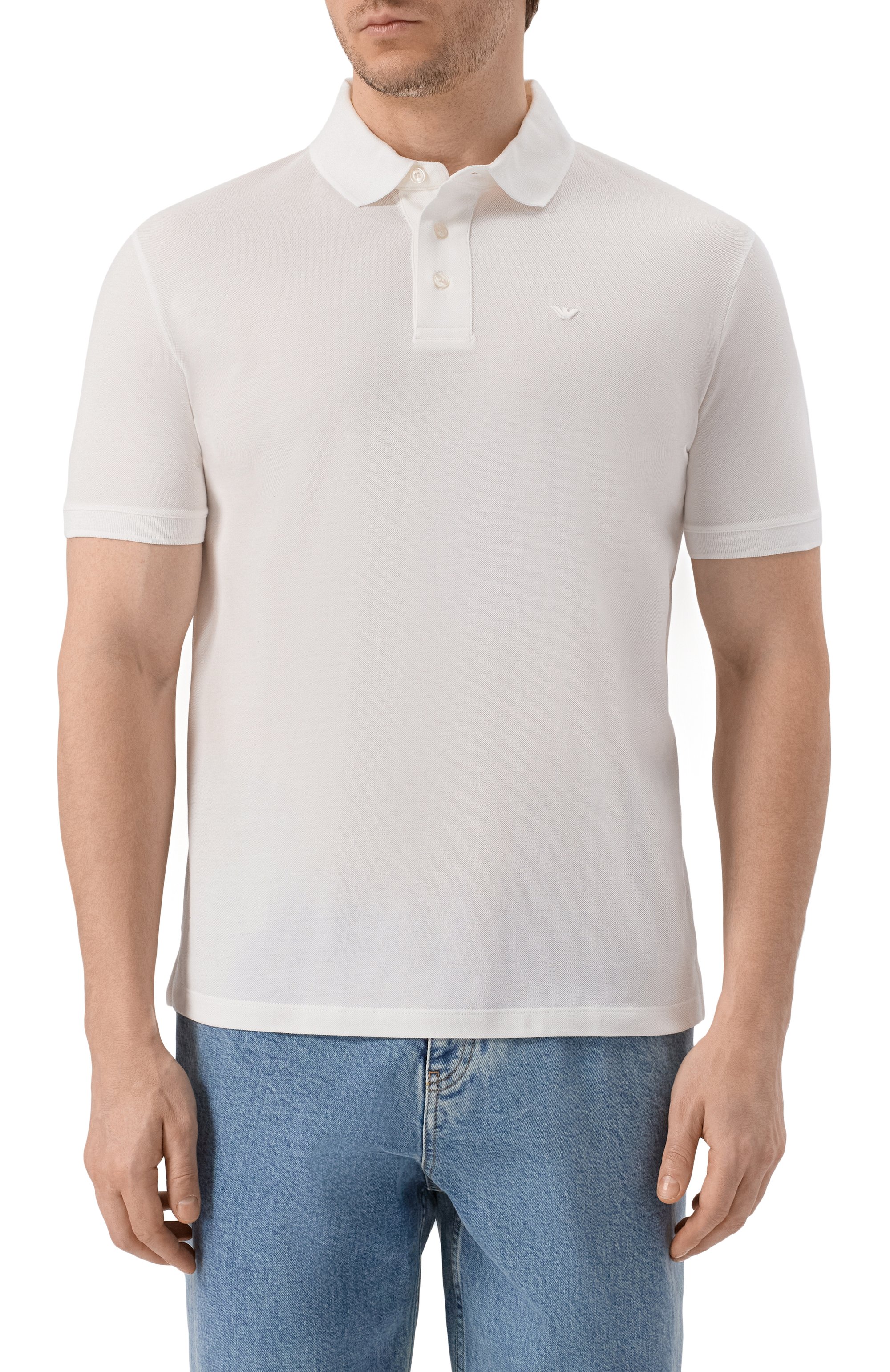 Хлопковое поло EMPORIO ARMANI, арт. EM004643/AF12955, фото 3