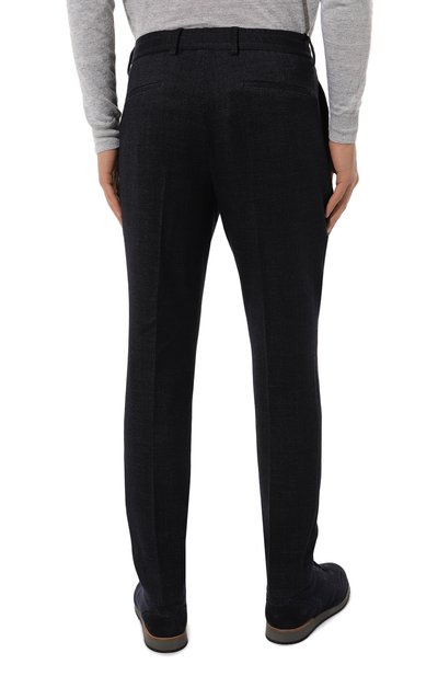 Брюки из шерсти и шелка BOSS CAMEL, арт. 50497612, фото 4