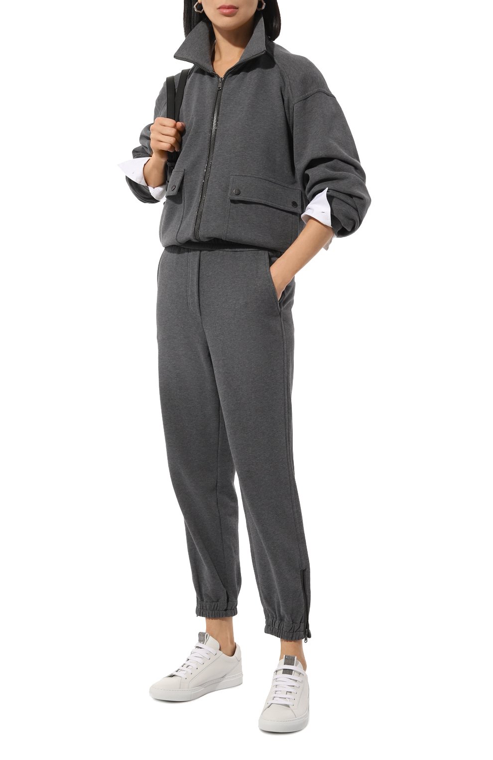 Хлопковые джоггеры BRUNELLO CUCINELLI, арт. MP05NHS899, фото 2