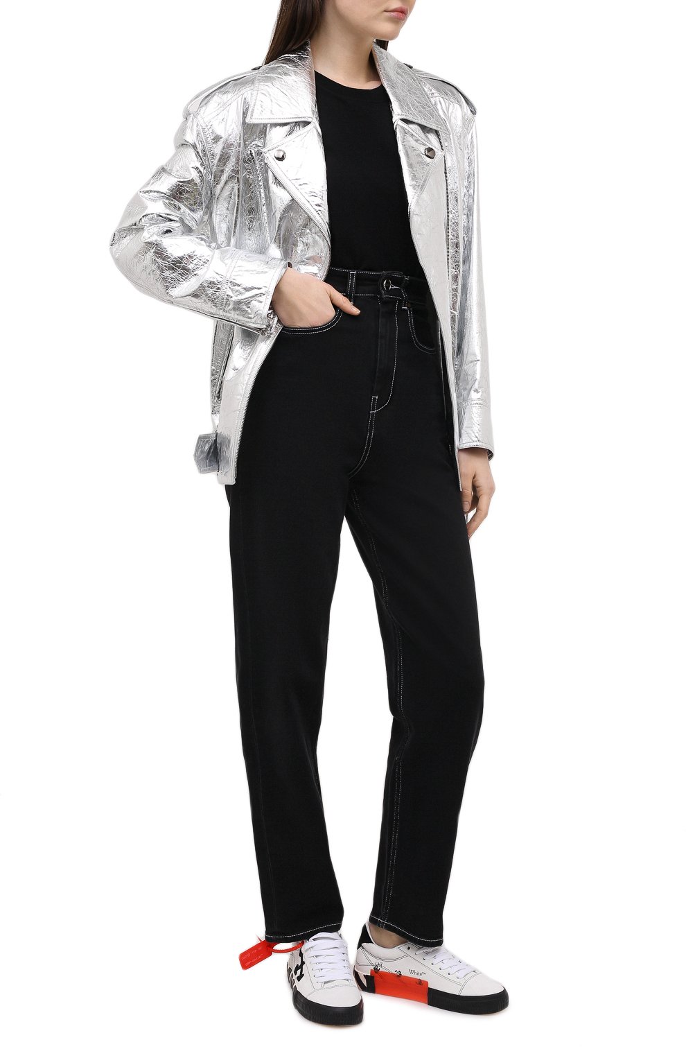 Хлопковая футболка OFF-WHITE, арт. 0WAA049R21JER001, фото 2