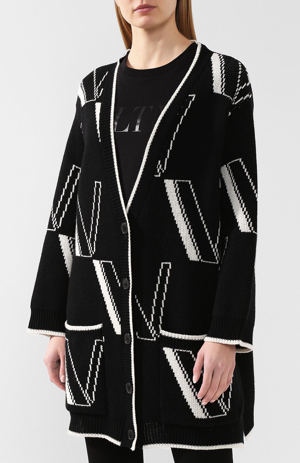 Кардиган из смеси шерсти и кашемира VALENTINO, арт. TB3KAA1157K, фото 3