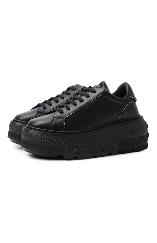 Кожаные кеды Nexus Casadei 2X076A070NSALEN Чёрный 2X076A070NSALEN