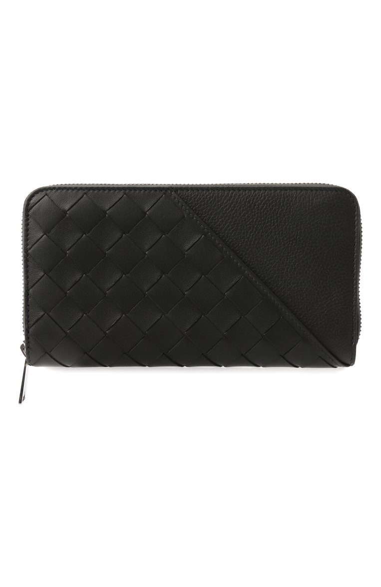 Мужской кожаное портмоне BOTTEGA VENETA темно-зеленого цвета, арт. 818103/V57M1 | Фото 1 (Нос: Не проставлено; Материал: Натуральная кожа; Автоматизация состава: Проставлено)