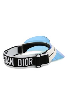 Женские солнцезащитный козырек DIOR EYEWEAR голубого цвета, арт. DI0RCLUB1 G0Y | Фото 3 (Региональные ограничения белый список (Axapta Mercury): Не проставлено, RU; Нос: Не проставлено; Тип очков: С/з; Статус проверки: Требуются правки, Проверена категория; Материал сплава: Проверено)