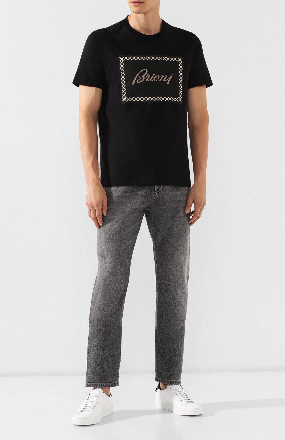Хлопковая футболка BRIONI, арт. UJCH0L/08638, фото 2