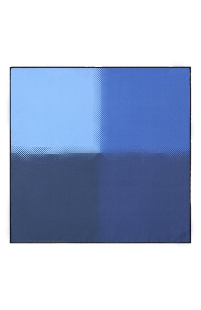 Шелковый платок LANVIN темно-синего цвета по цене 8745 руб., арт. 2424/HANDKERCHIEF, фото 2 Шелковый платок LANVIN, арт. 2424/HANDKERCHIEF, фото 2
