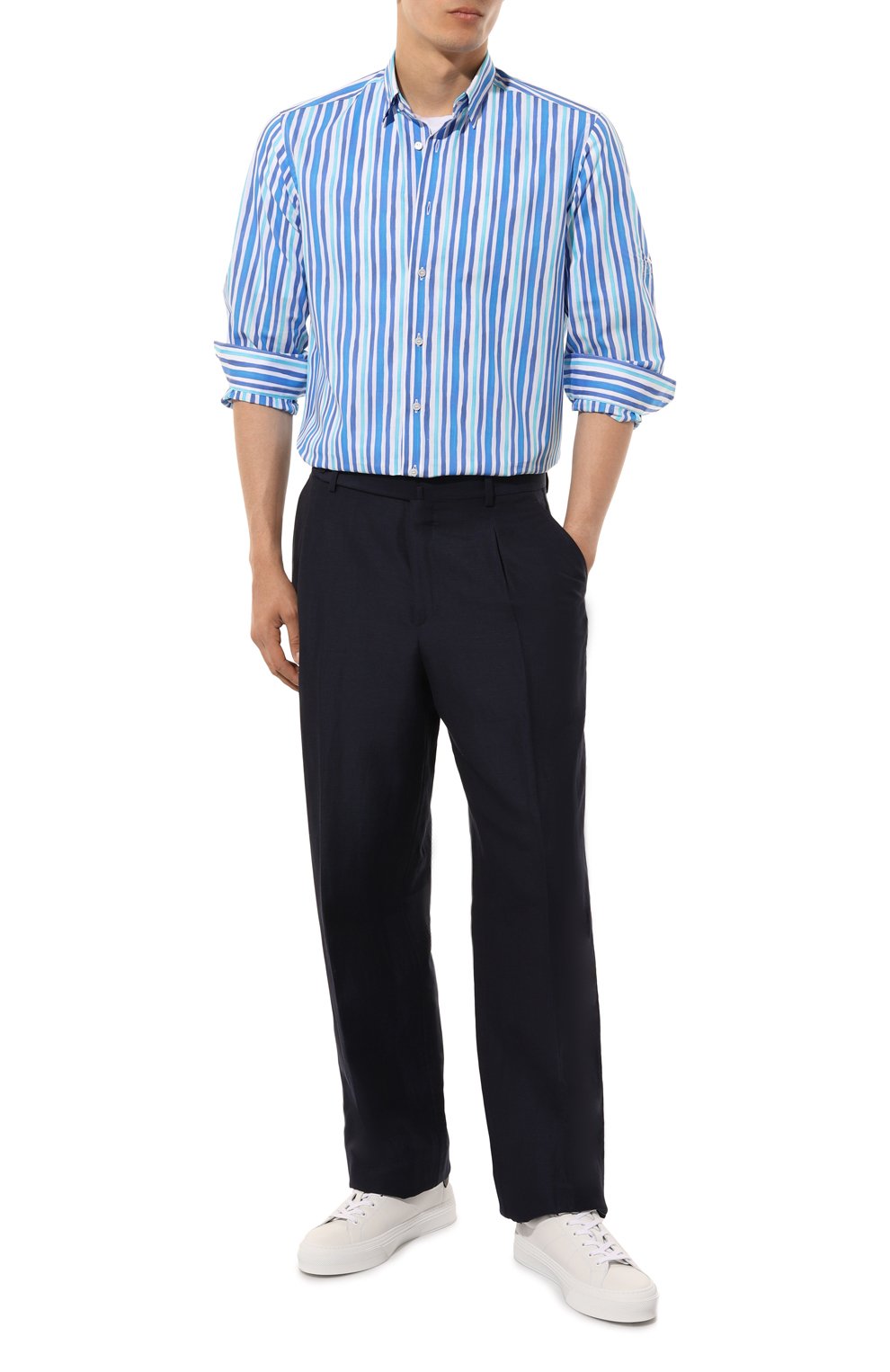 Хлопковая рубашка ZILLI, арт. LINA01M010084068R, фото 2