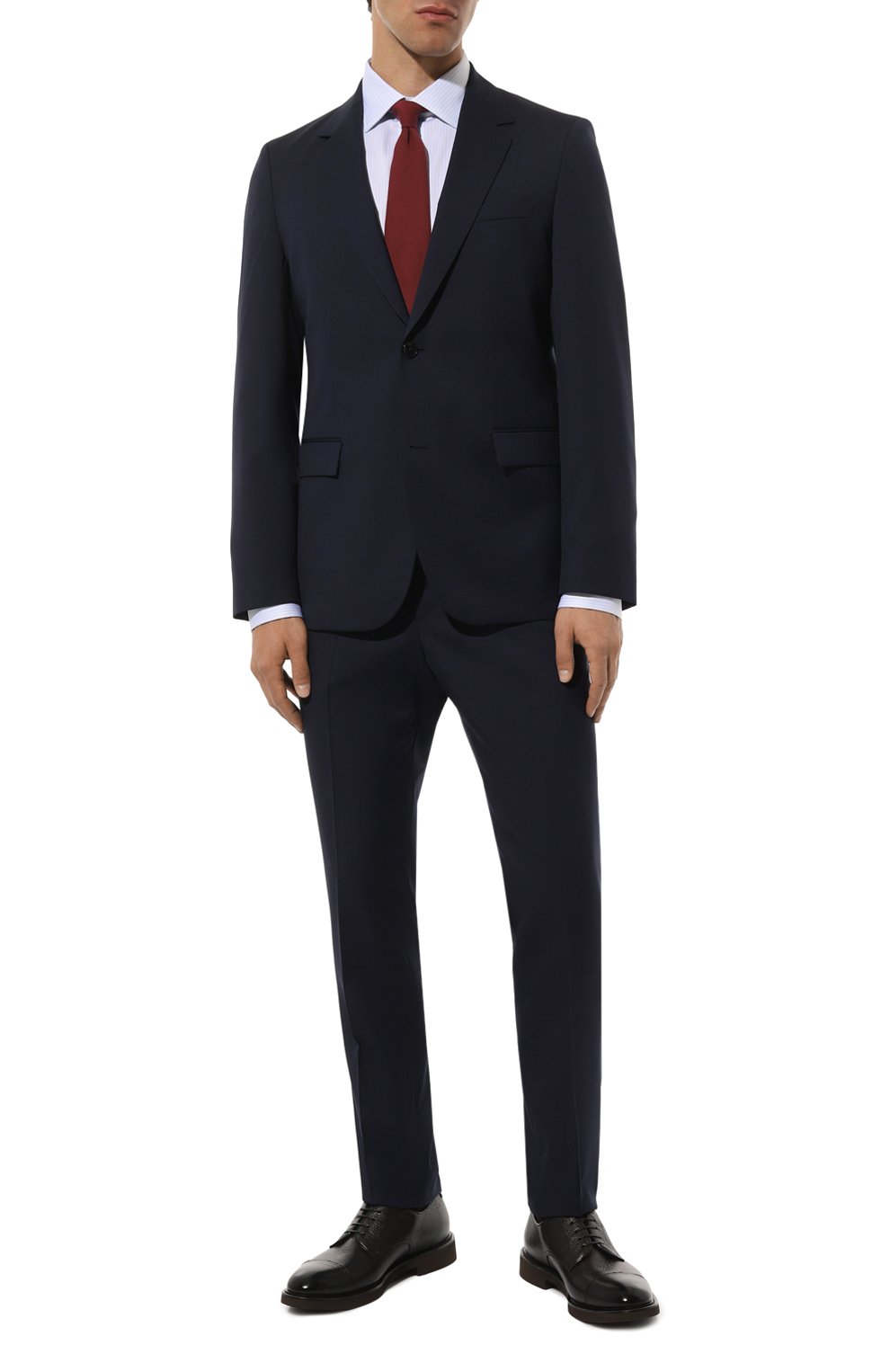 Кожаные дерби DOUCAL'S темно-коричневого цвета по цене 55500 руб., арт. DU3095VER0UT019T, фото 2 Кожаные дерби DOUCAL'S, арт. DU3095VER0UT019T, фото 2