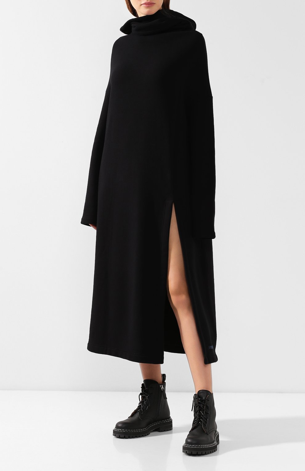 Хлопковое платье YOHJI YAMAMOTO, арт. FJ-T51-002, фото 2