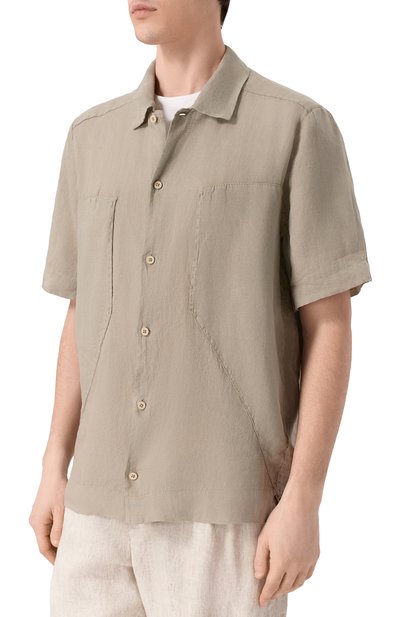 Льняная рубашка TRANSIT, арт. CFUTRCV312, фото 3