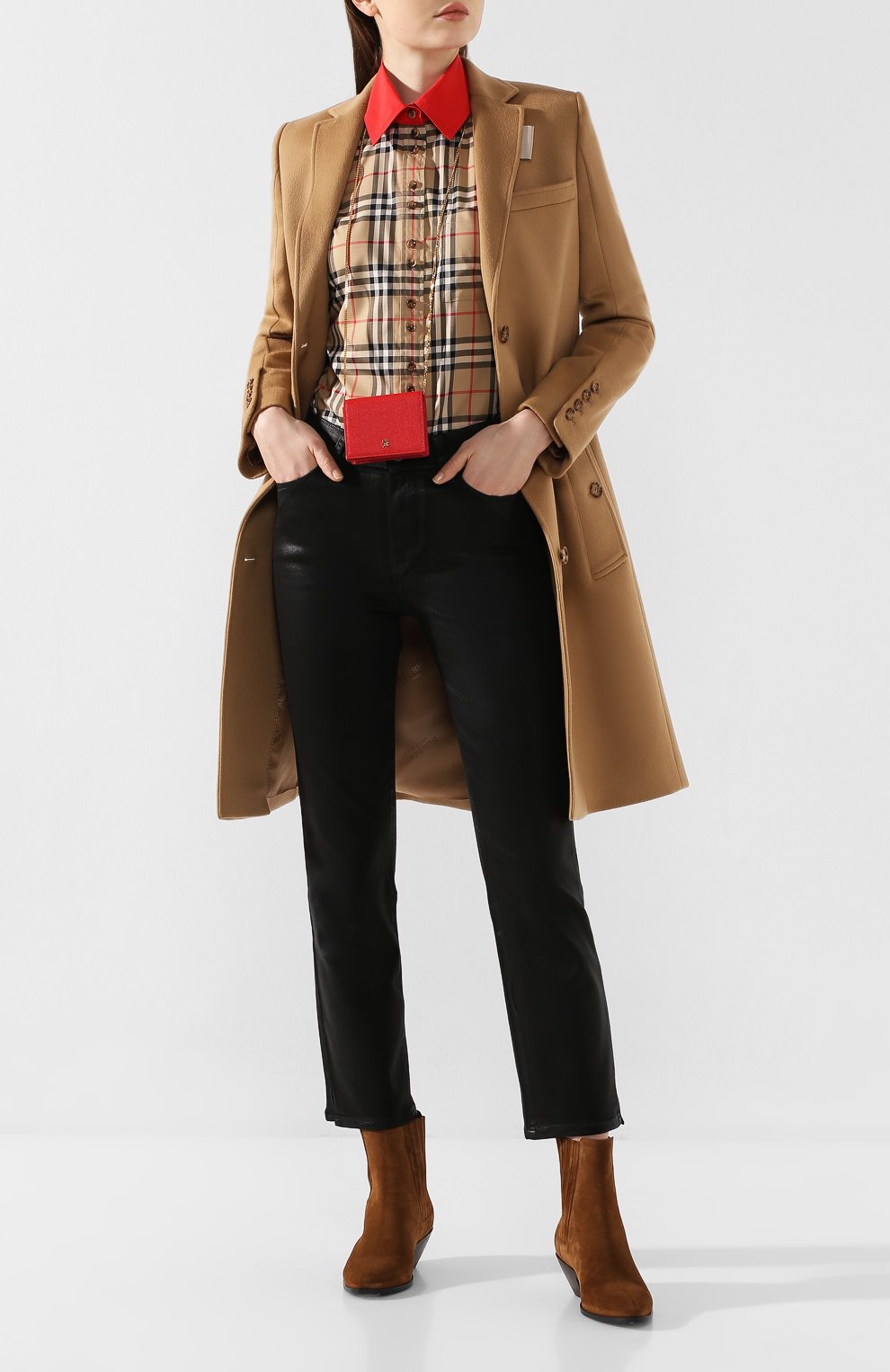 Хлопковая рубашка BURBERRY, арт. 8024251, фото 2