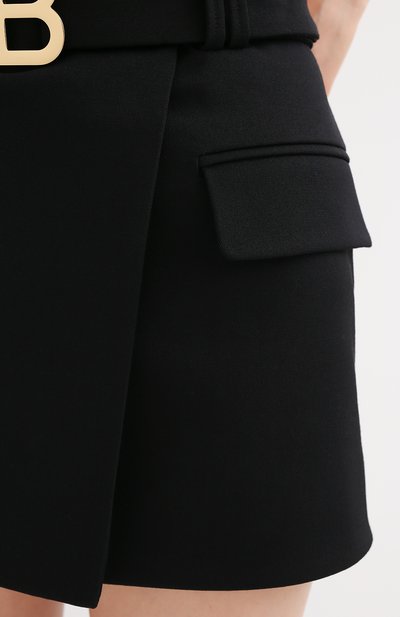 Шерстяная юбка BALMAIN, арт. UF14014/167L, фото 5